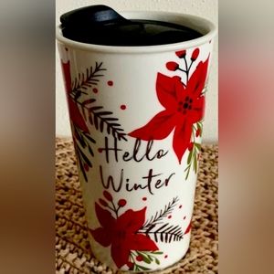 Reduced! Hello Winter travel mug